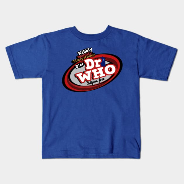 Diet Dr Who Kids T-Shirt by rockinjoey